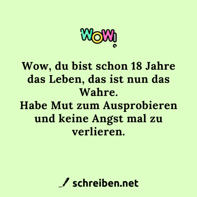 Geburtstagswünsche zum 18. Geburtstag: Sprüche und Glückwünsche zur  Volljährigkeit