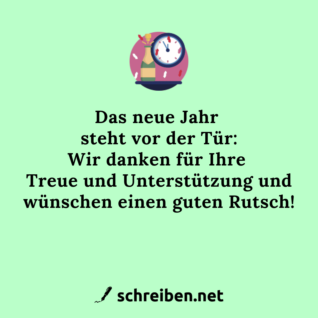 Guten Rutsch 35 Sprüche & 30 Texte für deine Neujahrswünsche